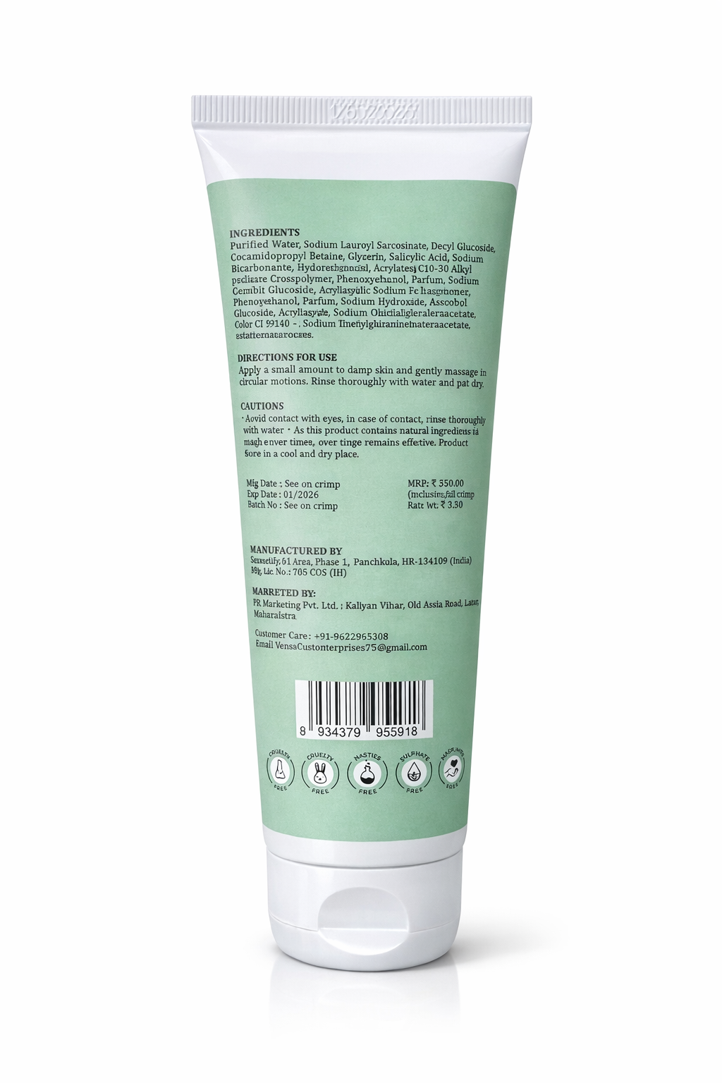 Derma Clear Face wash