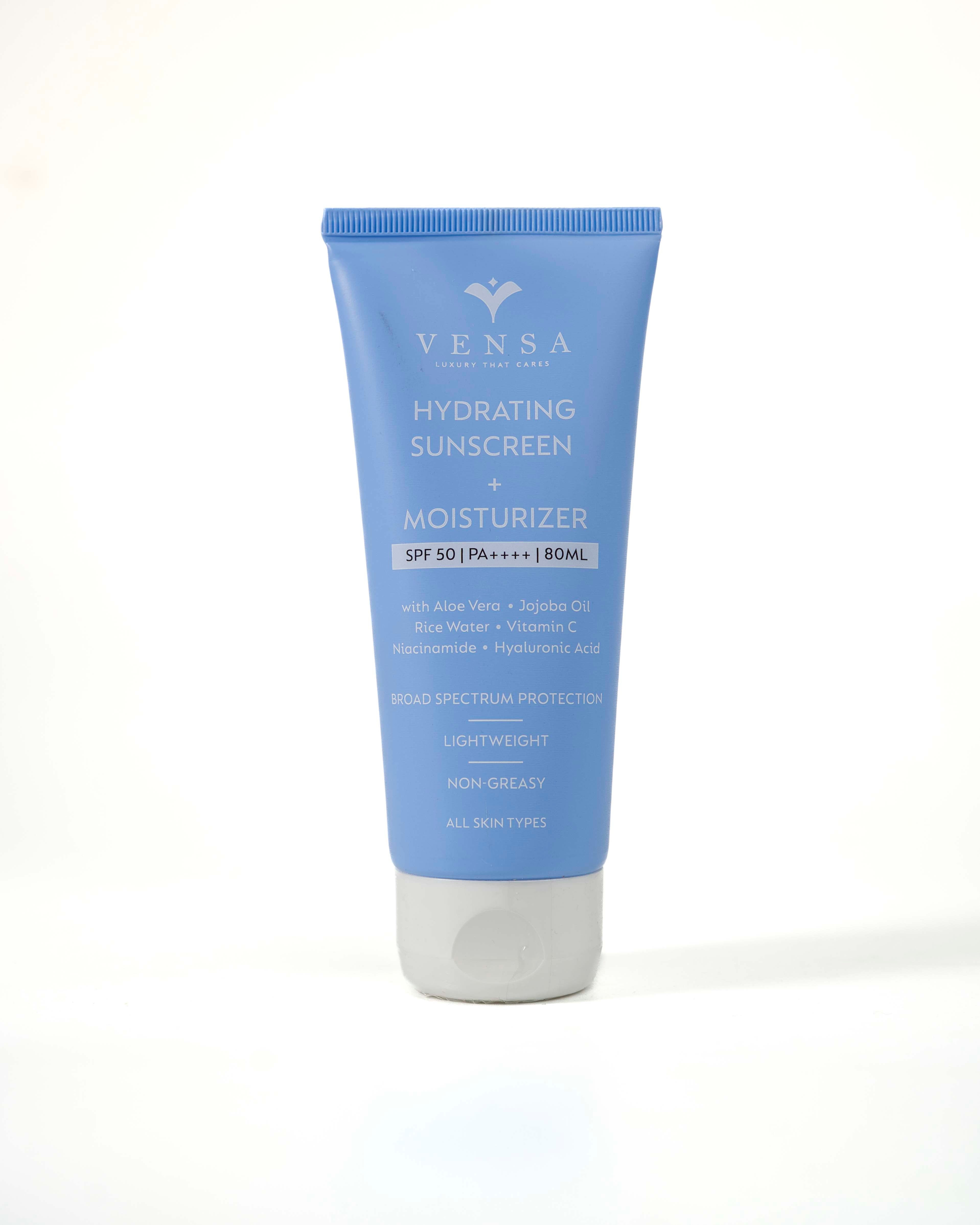 Vensa Sunscreen + Hydrating Moisturizer , SPF50+++++