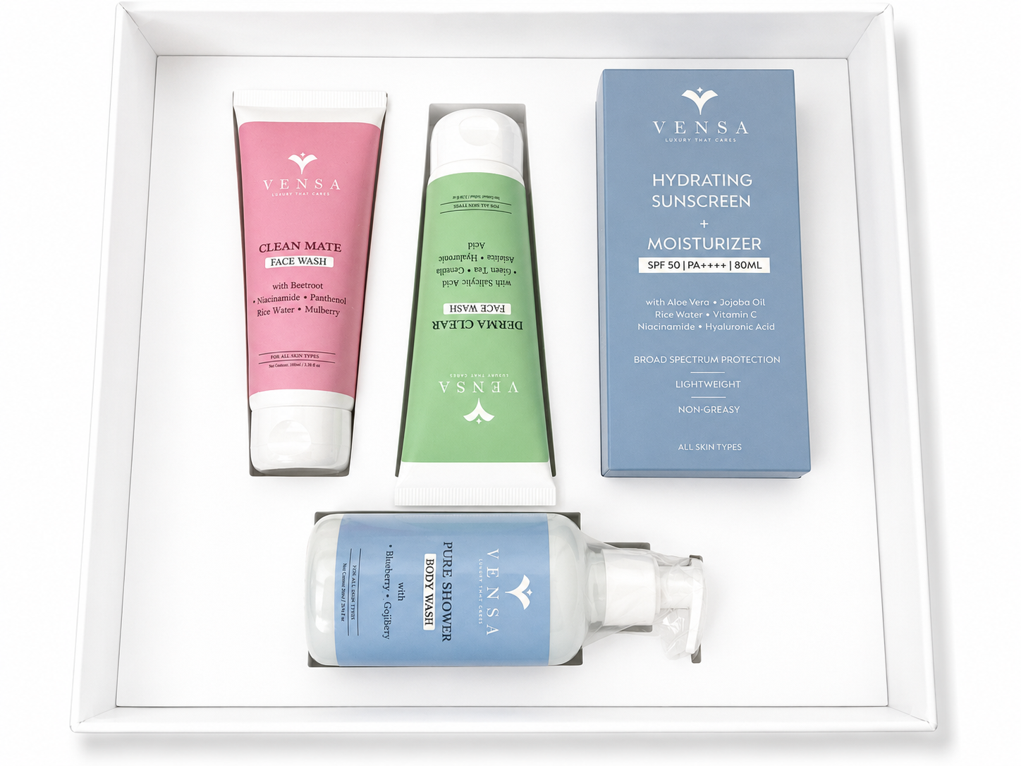 Vensa 4 Skincare Product Combo @ ₹999